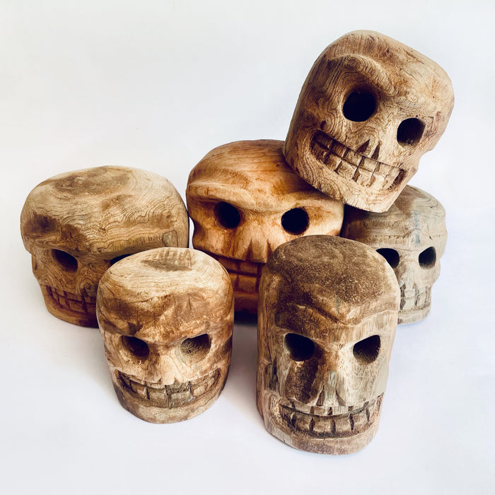 Copal Wood Day of the Dead Calavera
