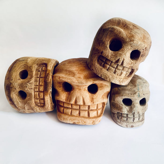 Copal Wood Day of the Dead Calavera