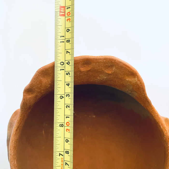 Red Clay Hen Shaped Bowl