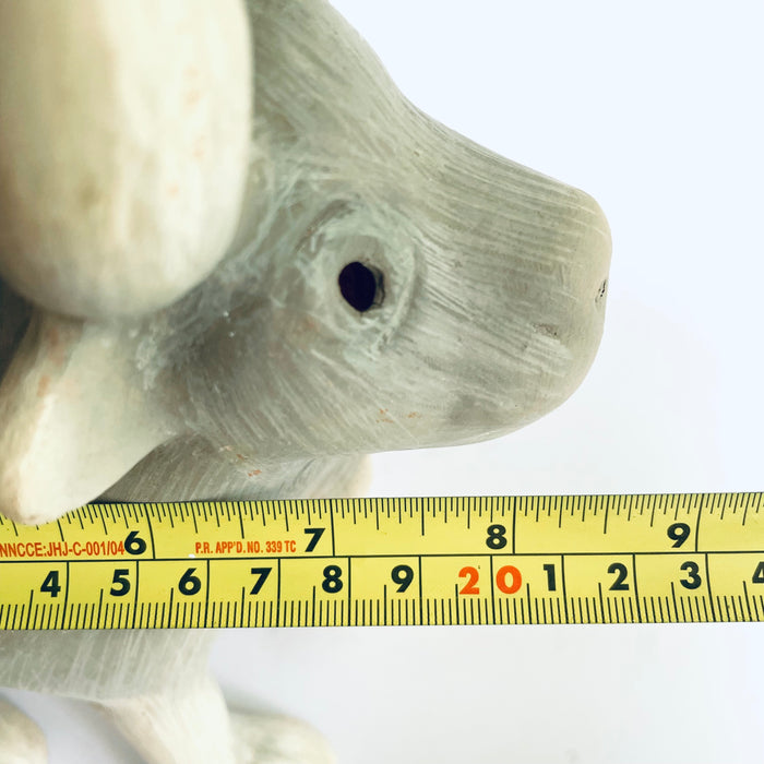 White Clay Candleholder - Bull