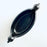 Burnished Clay Salsa Bowl with 2 Bird Heads - Black