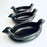 Burnished Clay Salsa Bowl with 2 Bird Heads - Black