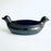 Burnished Clay Salsa Bowl with 2 Bird Heads - Black
