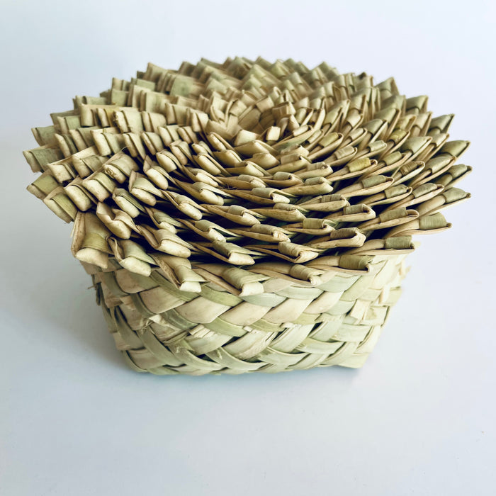 Palm Fiber Nested Baskets - Set of 10
