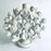 White Glazed Clay Tree of Life Candleholder