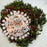 White Glazed Advent Wreath Candleholder