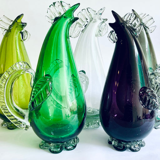 Blown Glass Pitcher - Rooster