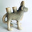 White Clay Candleholder - Bull