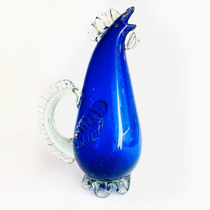Blown Glass Pitcher - Rooster