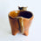 Burnished Clay Bull Salsa Bowl - Brown with Smoke Stains