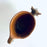 Burnished Clay Bull Salsa Bowl - Brown with Smoke Stains