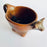 Burnished Clay Bull Salsa Bowl - Brown with Smoke Stains