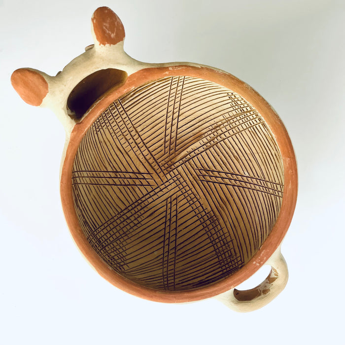 White Piglet Mortar Bowl