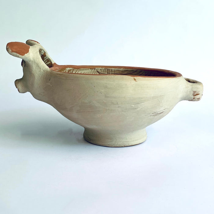 White Piglet Mortar Bowl