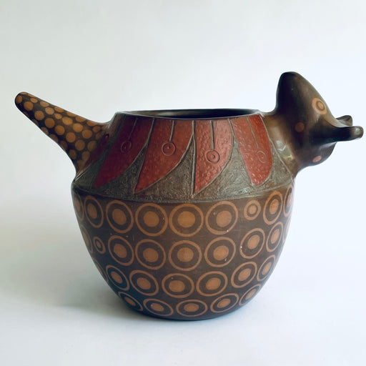 Burnished Clay Armadillo Shaped Bowl