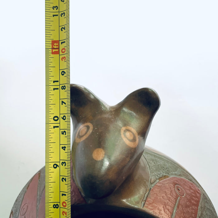 Burnished Clay Armadillo Shaped Bowl