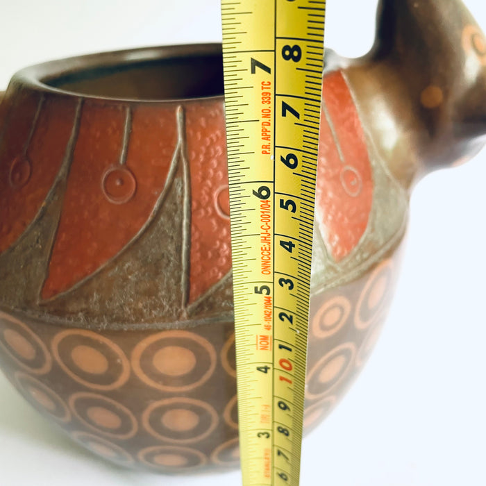 Burnished Clay Armadillo Shaped Bowl