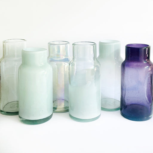 Blown Glass Jar with Cork Top