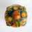 Hand-Painted Mayolica Cookie Jar - Yellow with Pomegranates