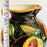 Hand-Painted Mayolica Pitcher - Black with Pomegranates