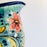 Hand-Painted Mayolica Tear Shaped Pitcher - Blue with Flowers