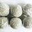 Carved Gourd Ornamental Sphere - White