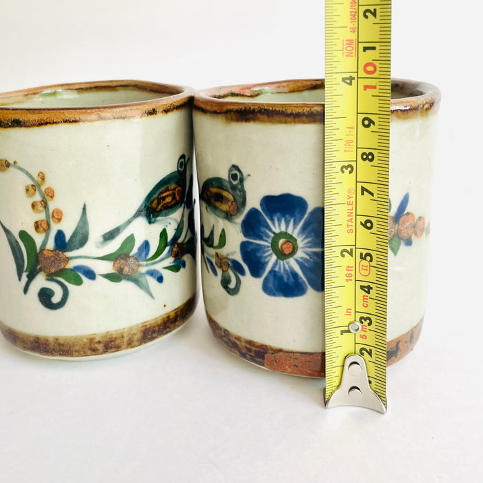 Tonalá Stoneware Mugs - Birds - Set of 2