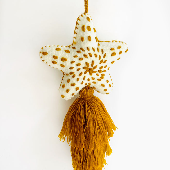 Star - Christmas Tree Decoration -  Wool
