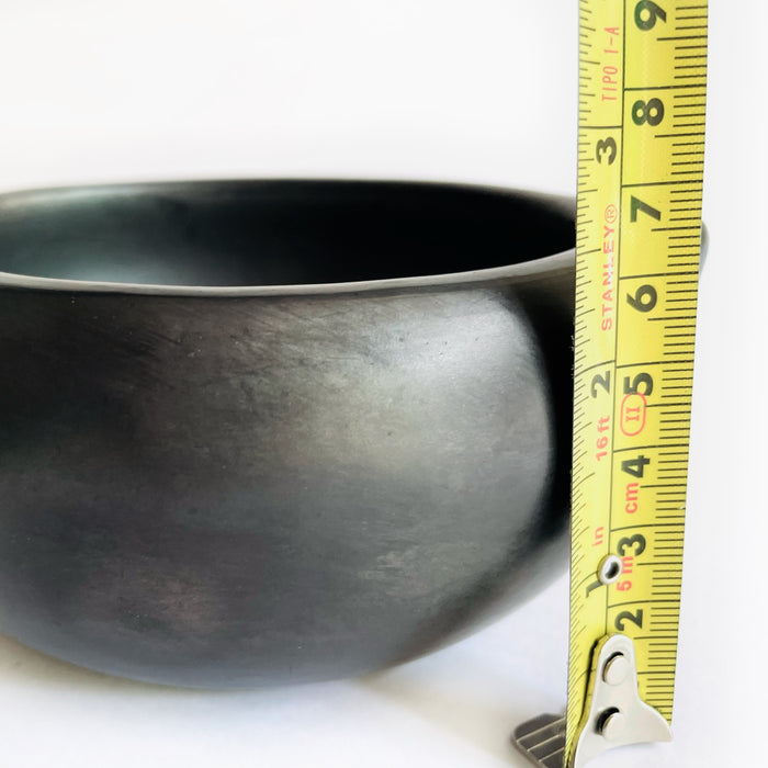 Black Clay Bowl with Small Handles