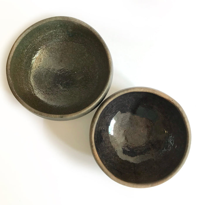 Brown Smoked Clay Bowl 6” - Glazed