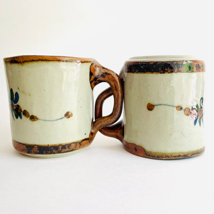 Tonalá Stoneware Mugs - Birds - Set of 2