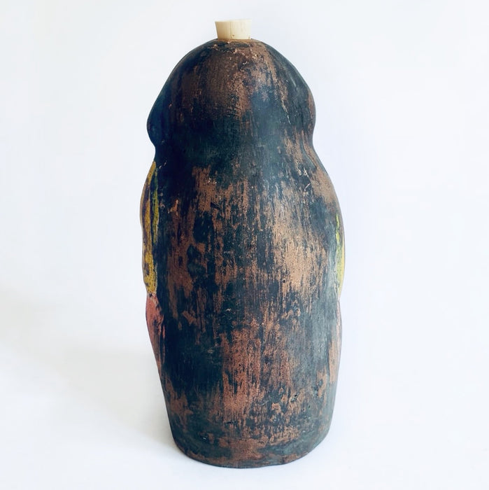 Painted Clay Monkey Mezcal Bottle - Chango Mezcalero - Medium - Alcatraz