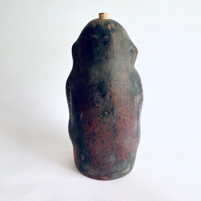 Painted Clay Monkey Mezcal Bottle - Chango Mezcalero - Large - Camisón con Puntitos