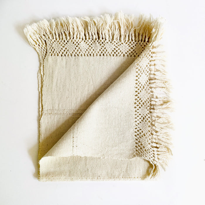 Backstrap Loom Handwoven Cotton Napkins