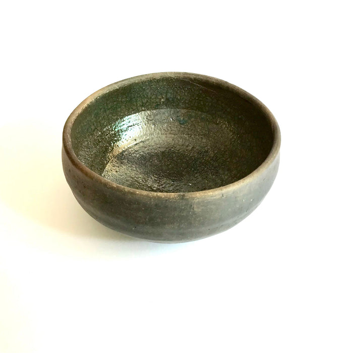 Brown Smoked Clay Bowl 6” - Glazed