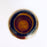 Blown Glass Water Carafe & Glass - Large - Cylindrical - Amber