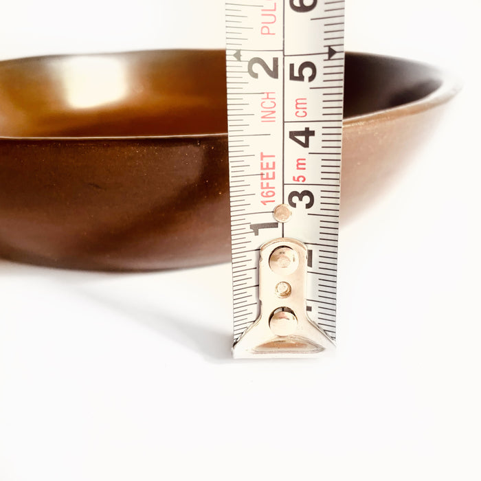 Burnished Clay Deep Plate - Brown