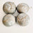 Carved Gourd Ornamental Sphere - Silver