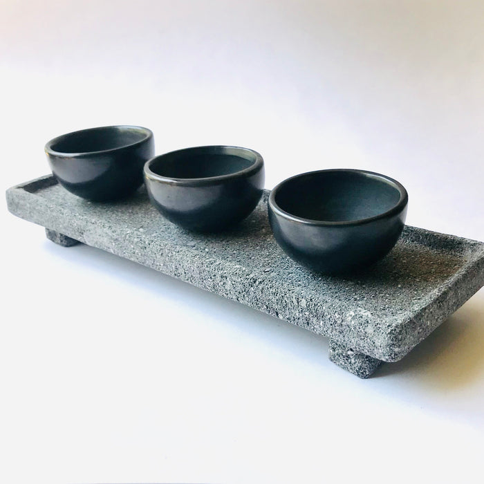 Black Clay Mezcal Copita - Wide with Straight Edges