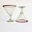 Blown Glass Margarita/Martini Glass With Colored Rim