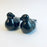 Black Clay Dove Shaped Salt and Pepper Shaker Set