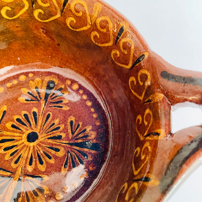Hand-Painted and Glazed Pot - Cazuela - Small