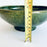Green Glazed Clay Salad Bowl