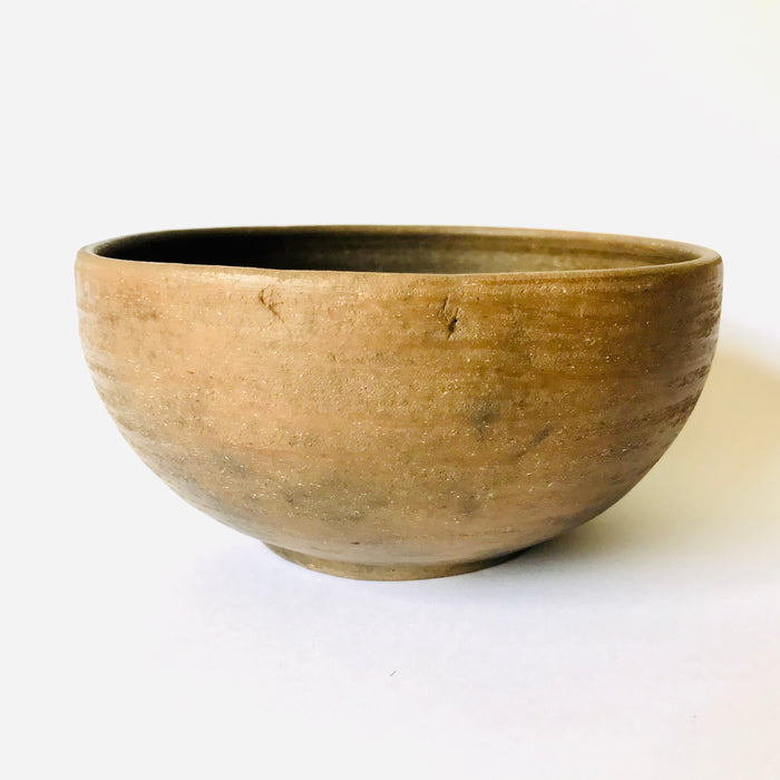Brown Smoked Clay Bowl 6”
