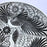 Mexico 1492: The talented young artisan Isabel from Guerrero created this amazing, large, black and white serving plate, hand painted with motifs of birds and greenery, and glazed. An eye-catcher, and a piece that beings the traditional folk art to the modern era in a seamless way.