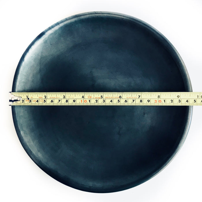 Black Clay Plate - Matte - Medium 25cm/10”