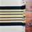 Striped Placemats - Navy & Beige - Handmade on Pedal Loom - Set of 4