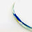 Blown Glass Margarita/Martini Glass With Colored Rim