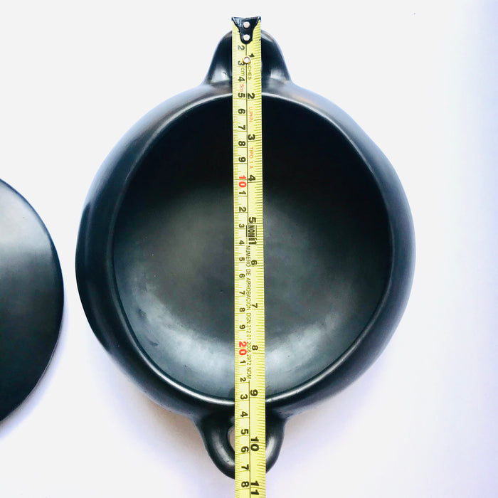 Black Clay Pot with Lid