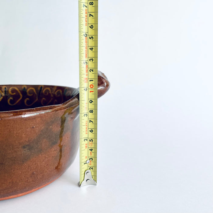 Hand-Painted and Glazed Pot - Cazuela - Small